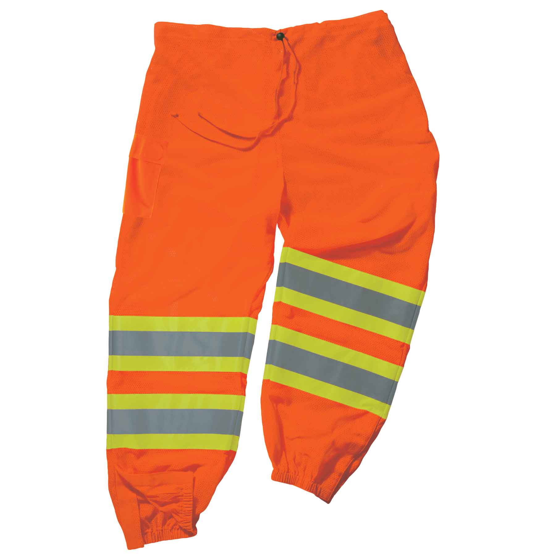 Ergodyne 22869 GloWear 8911 Supplemental Class E Two-Tone Pants, 4XL/5XL, HV Orange - Moutools