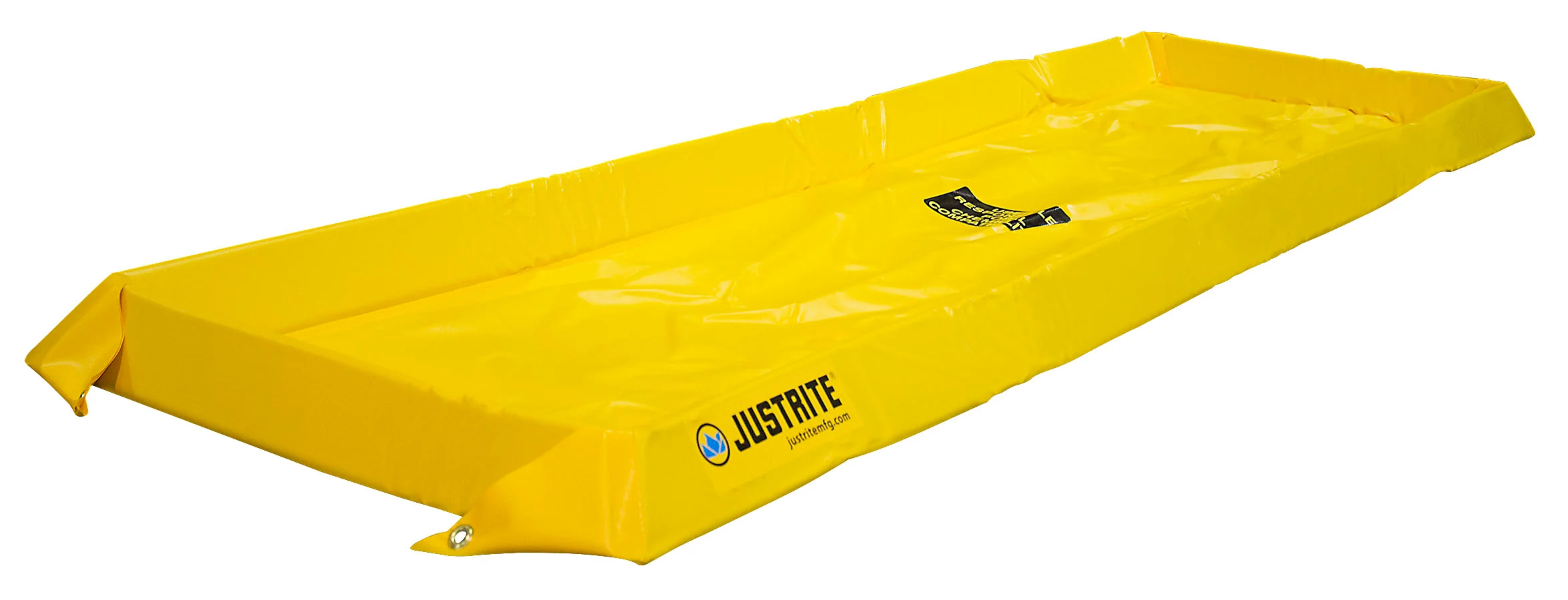 Justrite 28404 Maintenance Spill Berm, 4in wall, 2' x 8', 40 Gal. - Moutools