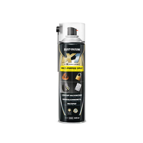 Rust-Oleum 1610 X1 Multi-Purpose Transparent Spray, 500 ml - Moutools