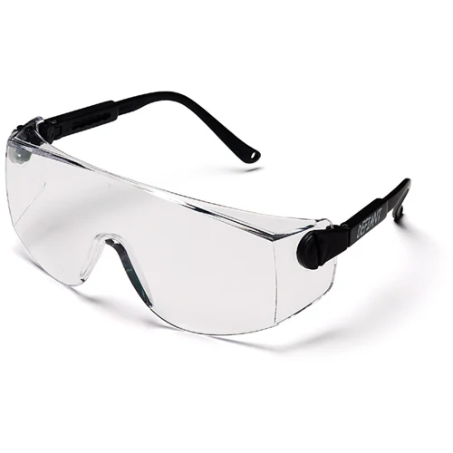 Pyramex SB1010S Defiant Eyewear Clear Lens Safety Glasses with Black Temples - Moutools