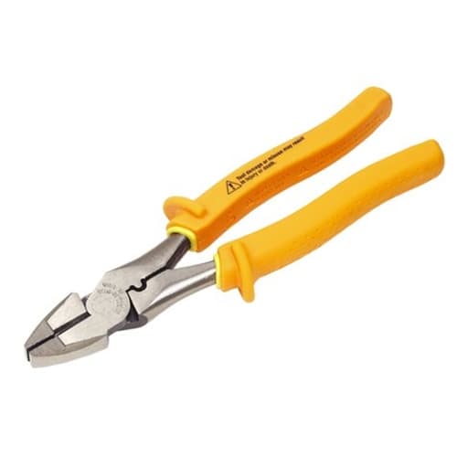 IDEAL 30-9430 9-1/4 in. Insulated Side Cutting Linesman Pliers - Moutools