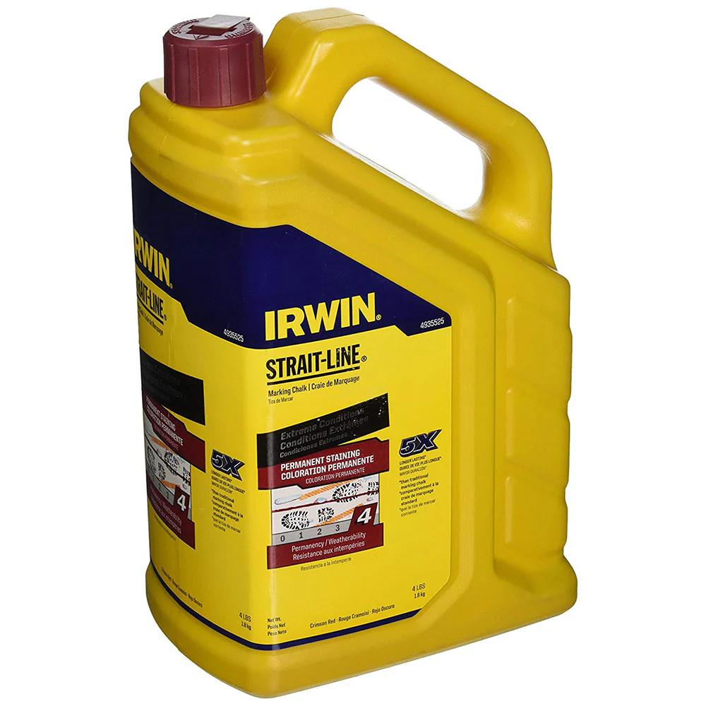 Irwin 4935525 4 lb. Crimson Red Permanent Chalk - Moutools
