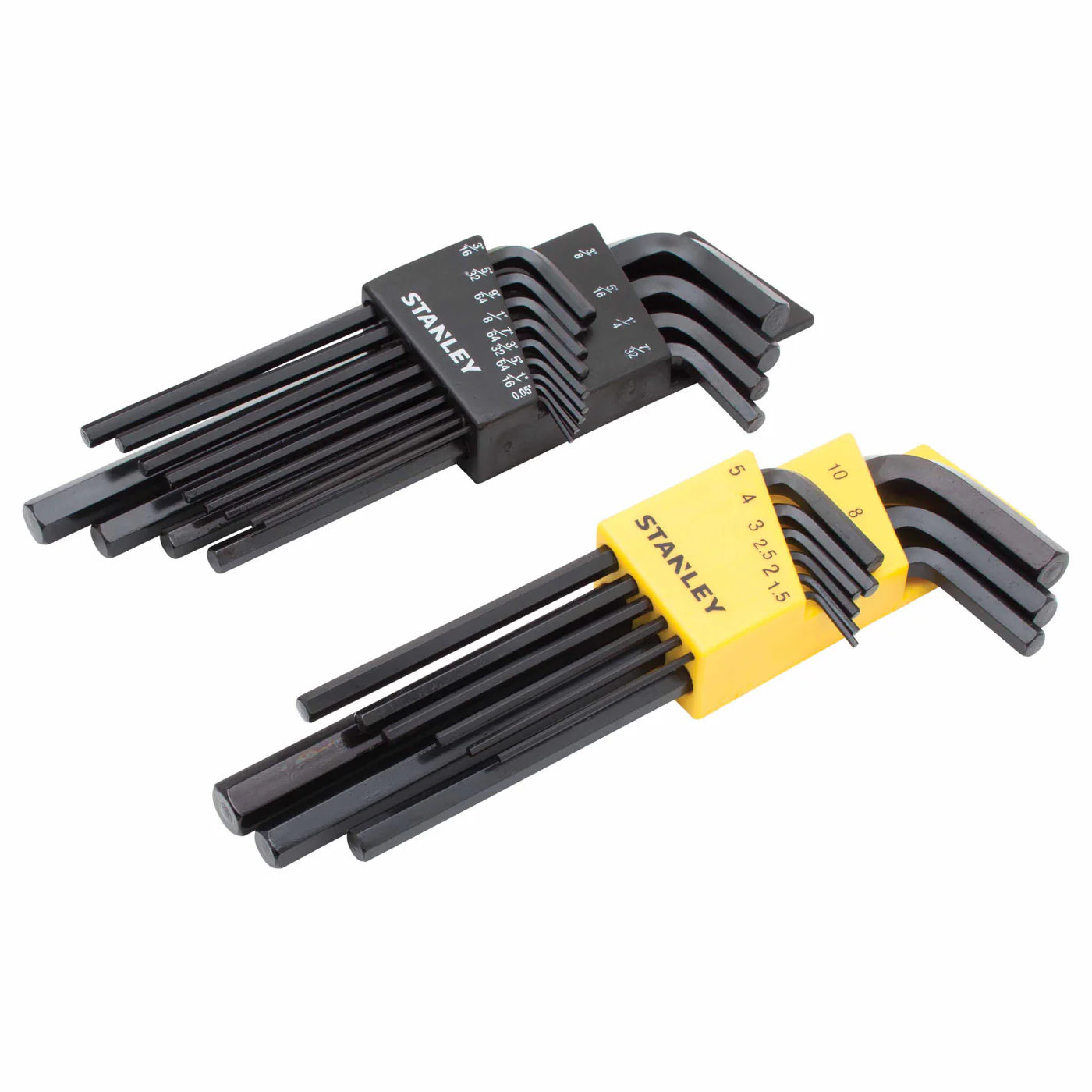 Stanley 85-753 SAE & Metric Long Arm Hex Key Set - 22 Piece - Moutools