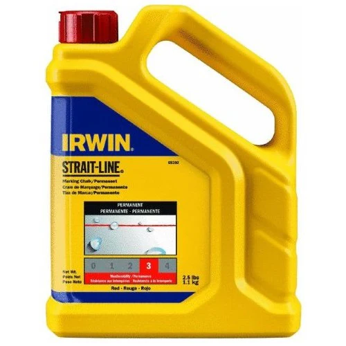 Irwin 65202 2.5 lb Red Permanent Marking Chalk Refill - Moutools
