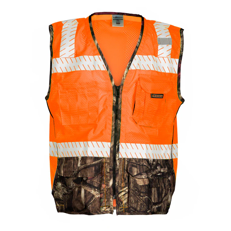 ML Kishigo 1524-4X 4X Orange Premium Brilliant Series Heavy Duty Vest - Moutools