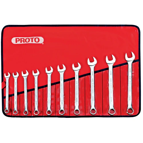 Proto J1200K-MASD 10 Pc. Metric Combination ASD Wrench Set - 12 Point - Moutools