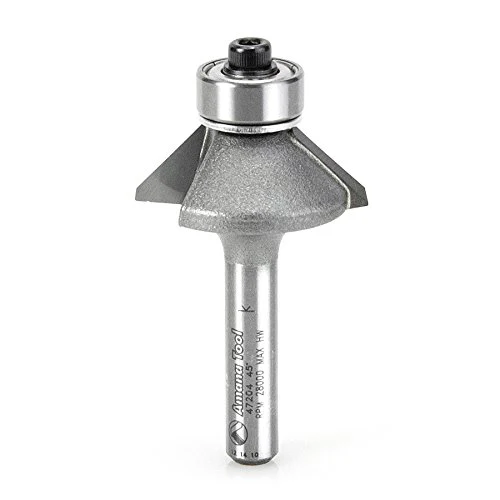 Amana 47204 45° Bevel Trim Bit Router Bit - Moutools