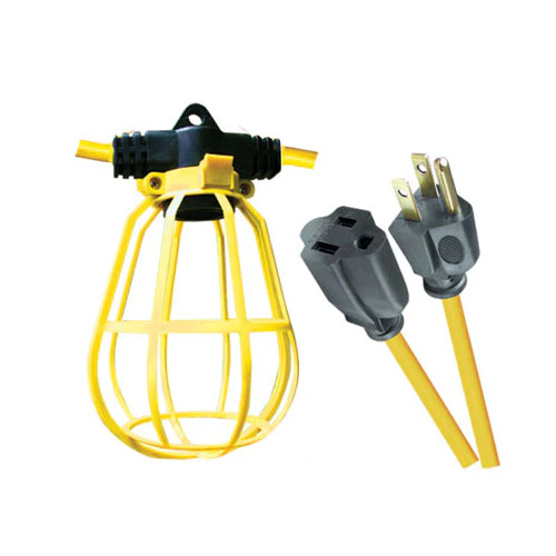 Voltec 08-00194 100' 12/3 Stw U/G String Light With Plastic Cages - Moutools