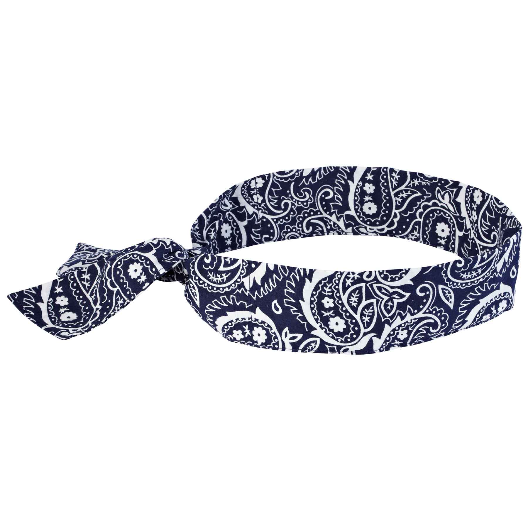 Ergodyne 12306 Chill-Its 6700 Evaporative Cooling Bandana - Tie, Navy Western - Moutools