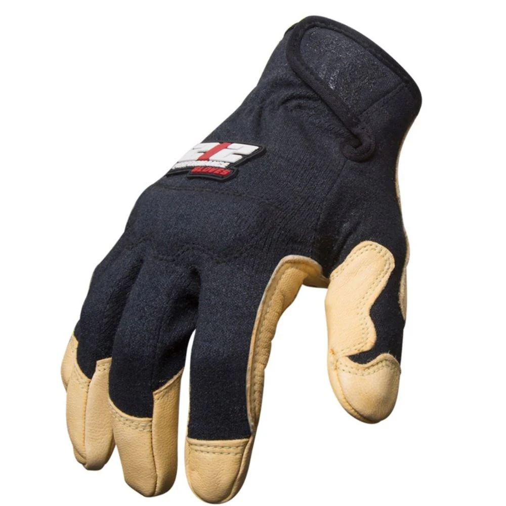 212 Performance FRGGSA-05-013 GSA Compliant Fire Resistant Premium Leather Fabricator Gloves, XXX-Large Black - Moutools