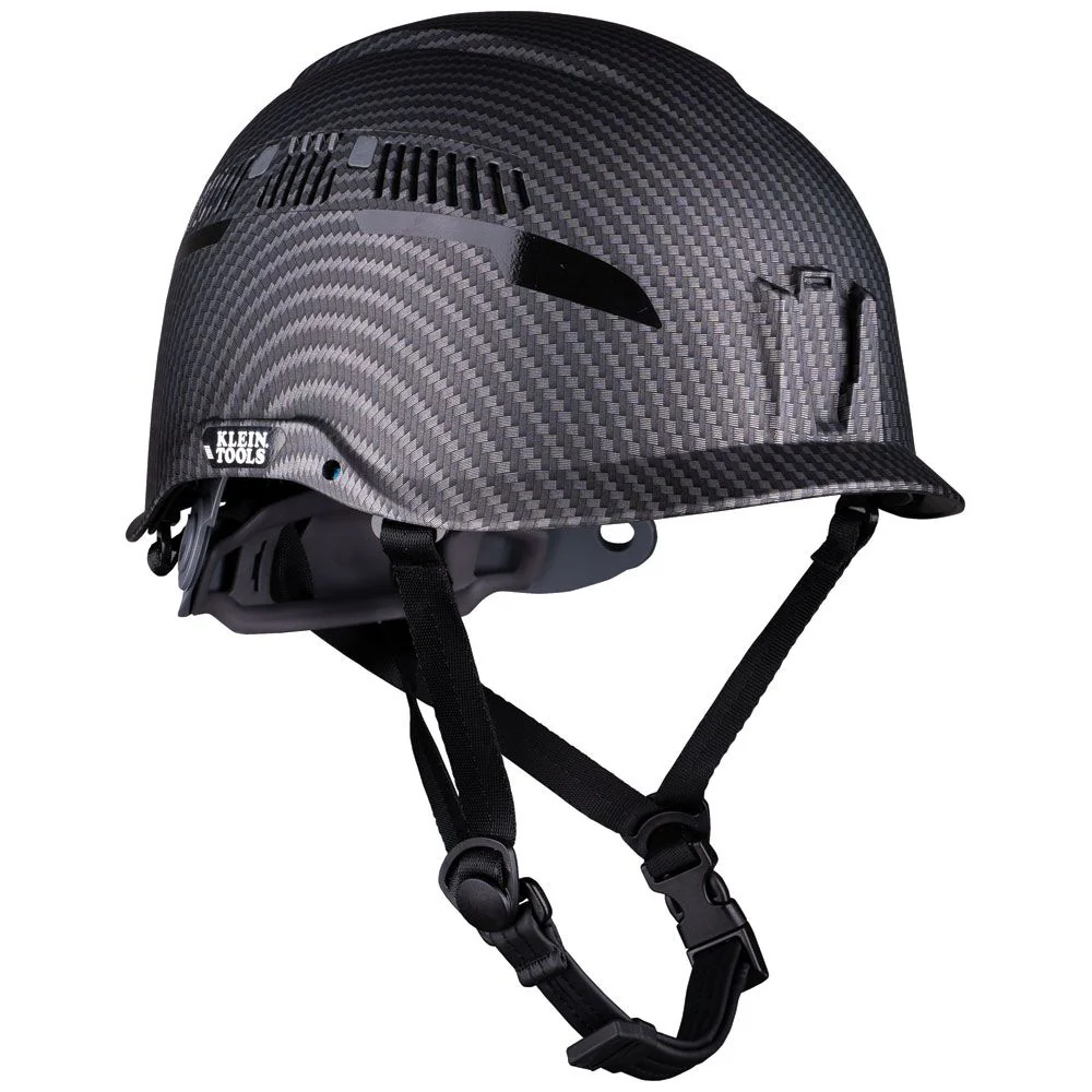 Klein 60516 Safety Helmet, Premium KARBN Pattern, Class C, Vented - Moutools