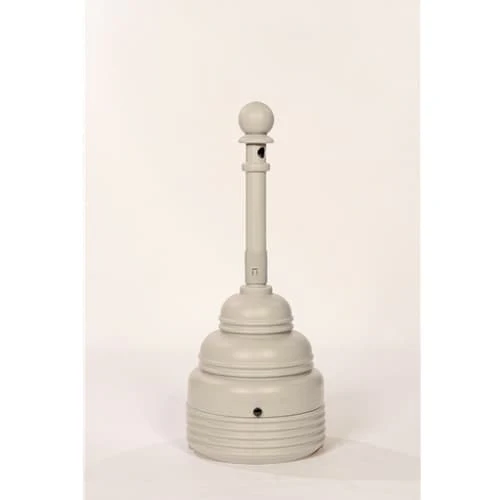 Eagle 1208BEIGE SafeSmoker Receptacle - Poly w/Metal Bucket-Beige - Moutools