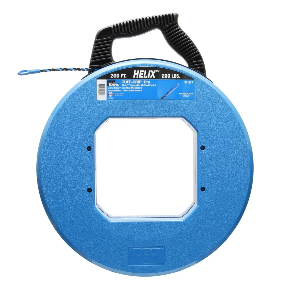 Ideal 31-077 Fish Tape, 200'Molded Tip - Moutools