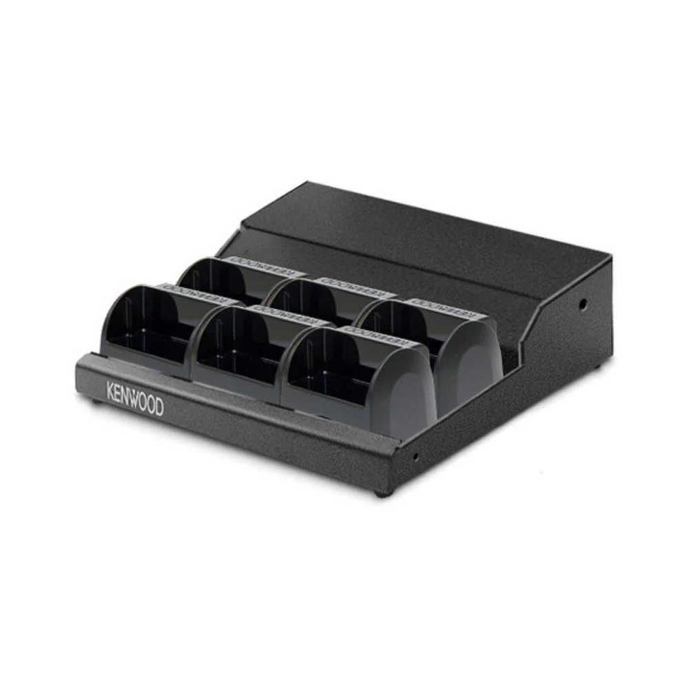 Kenwood KMB-44K Multi-Charger Tray for PKT-23 Radios. Holds up to Six KSC-44 Charging Cups (not included) - Moutools