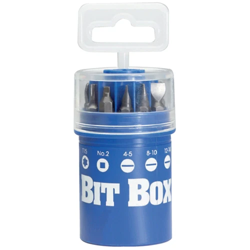 Proto J61901 10 Pc. Insert Bit Set With Storage Box - Moutools