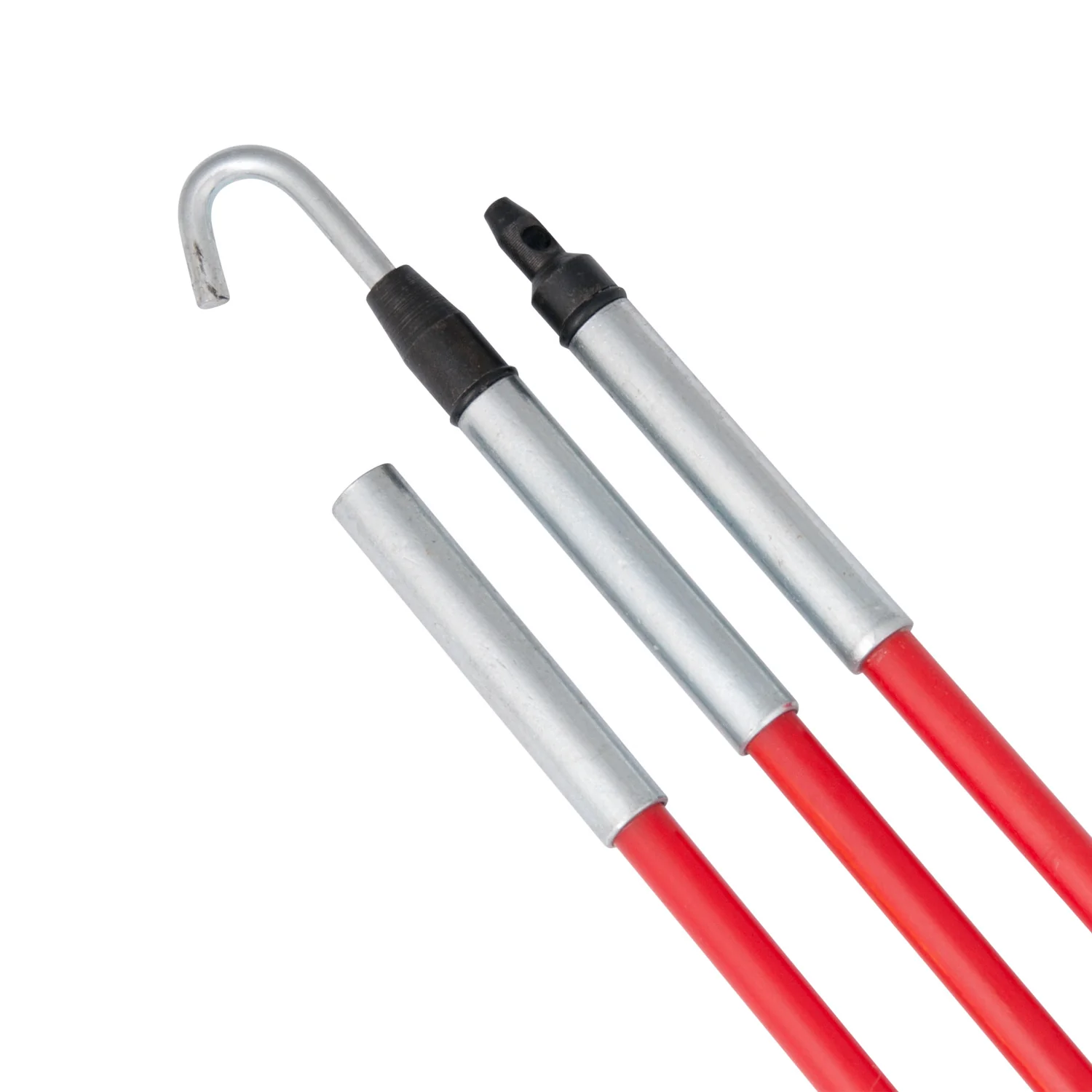 Gardner Bender FTX-12L Fish Ease 15' Fish Sticks, 4' Interlocking Stick, Bullet Nose, Hook End, 3pk - Moutools