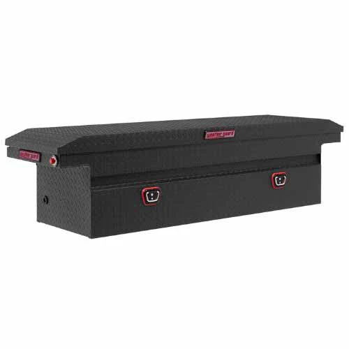 Weatherguard 121-52-03 Model 121-52-03 Saddle Box, Aluminum,Textured Matte Black - Moutools