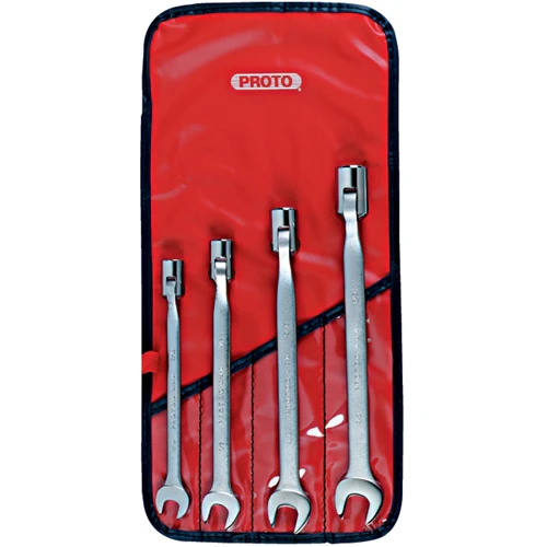 Proto J1270B 4 Pc. Flex Head Wrench Set - 12 Point - Moutools