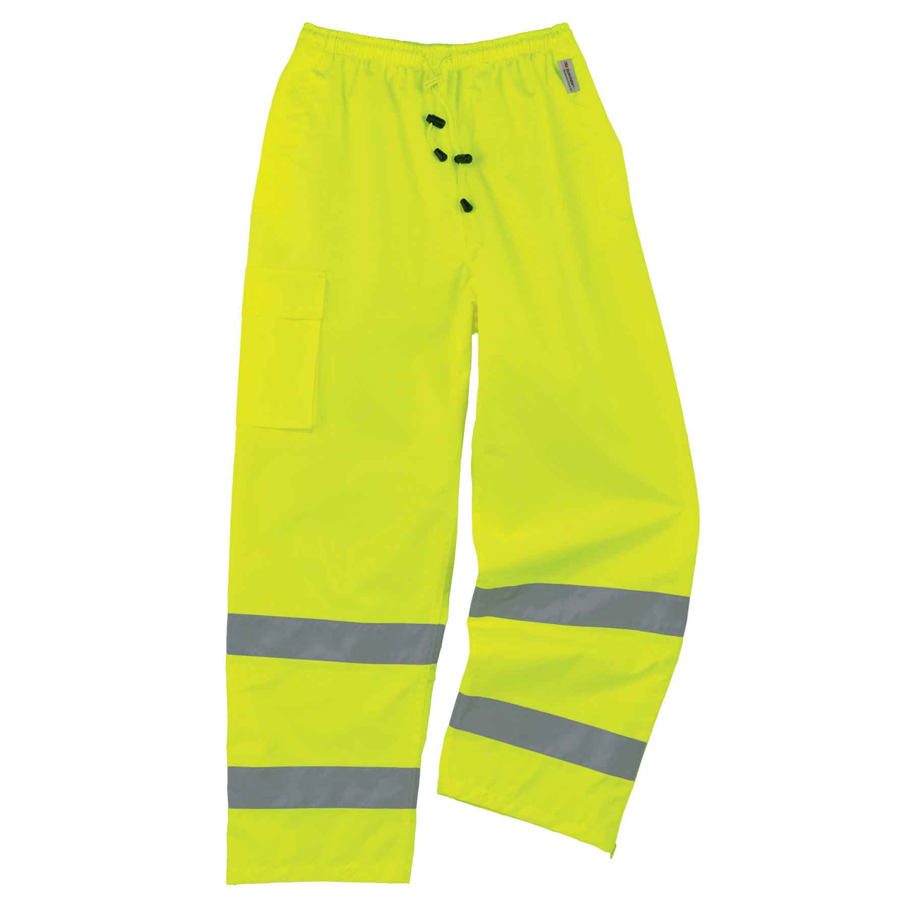 Ergodyne 24426 GloWear 8915 Supplemental Class E Rain Pants, 2XL, HV Lime - Moutools