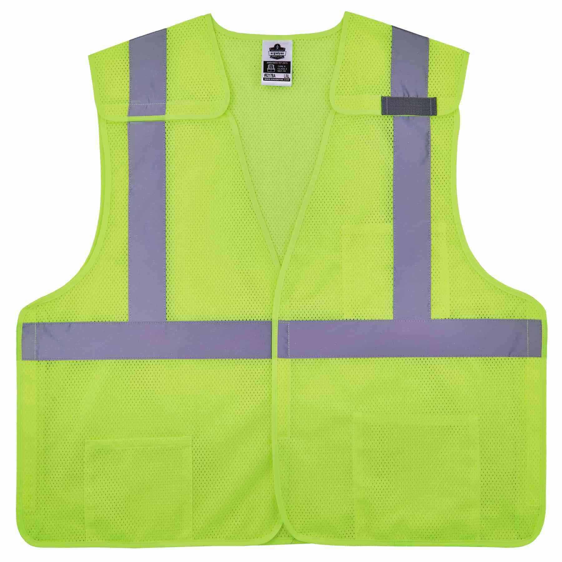 Ergodyne 21523 8217BA S/M Lime Class 2 Breakaway Mesh Vest - Moutools