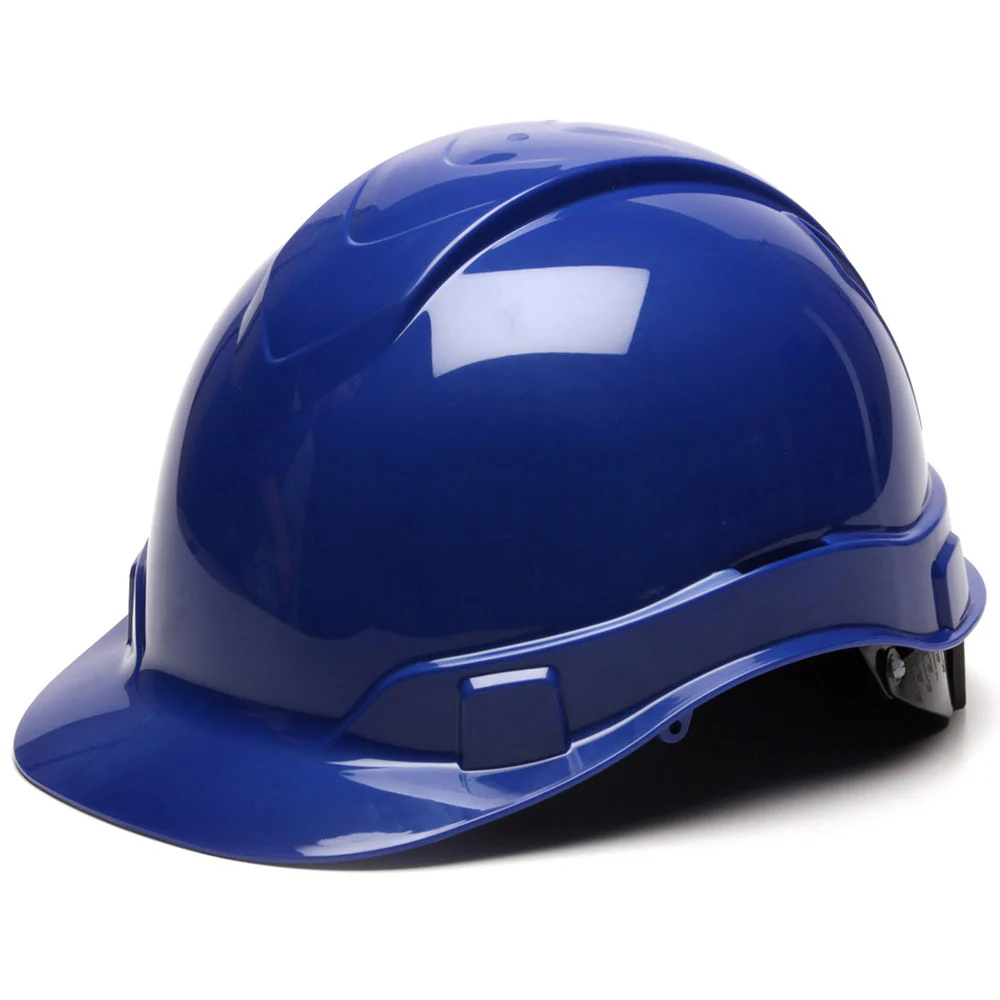 Pyramex HP46160 Ridgeline Cap Style Hard Hat, 6 Pt Ratchet Suspension, Blue - Moutools