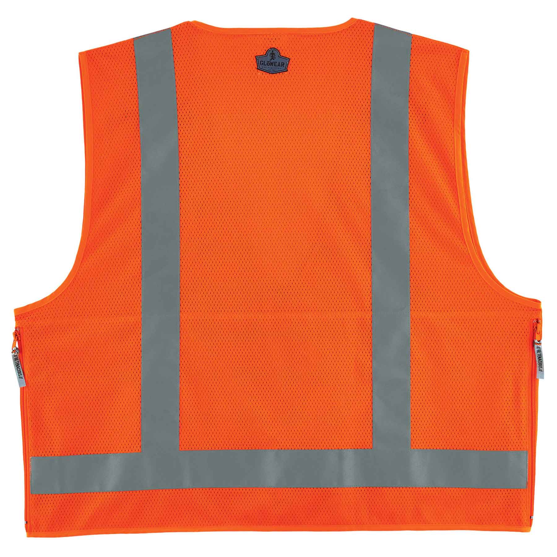 Ergodyne 21415 GloWear 8250Z Type R Class 2 Surveyors Vest, Large/XL, HV Orange - Moutools