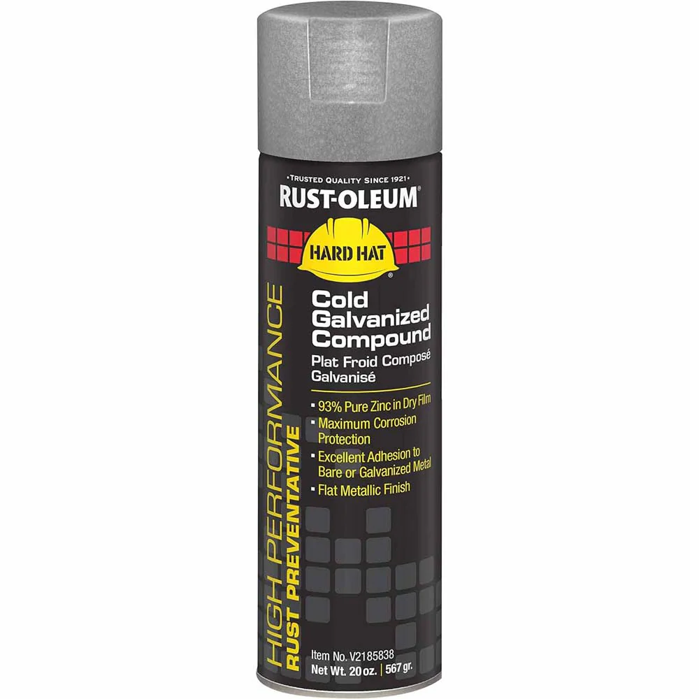 Rust-Oleum V2185838 V2100 Cold Galvanizing Flat 15 oz. Spray - Moutools