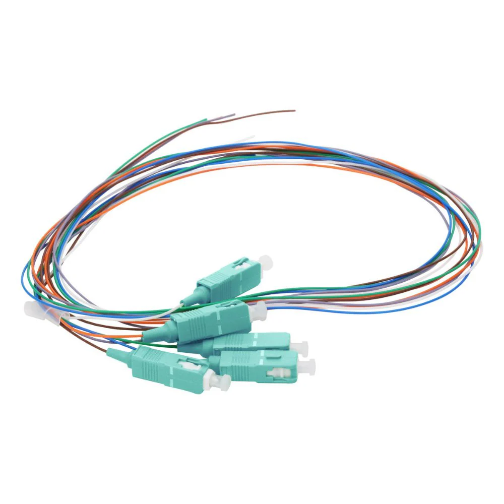 Cleerline PT-SC06-MM-1M 06 Fiber Pigtails, SC/UPC, 900 Micrometer, 50 Micrometer OM3, 1 m - Moutools