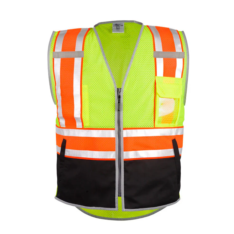 ML KISHIGO 1543-2XL Lime Class 2 Safety Vest -2XL - Moutools