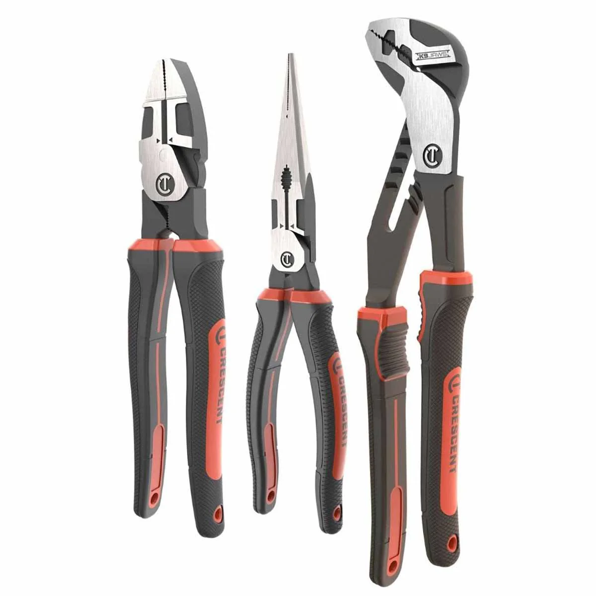 Crescent Z2SET3CG 3 Pc. Z2 Mixed Dual Material Plier Set - Moutools