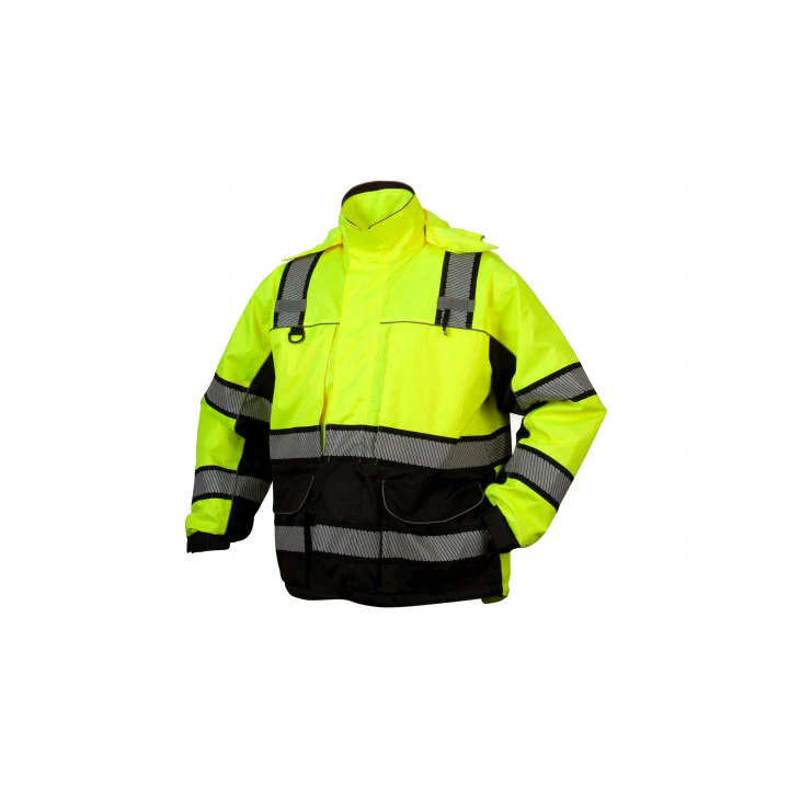 Pyramex RPB3610XL Class 3 Multi-Layer Parka In Lime - Extra Large - Moutools