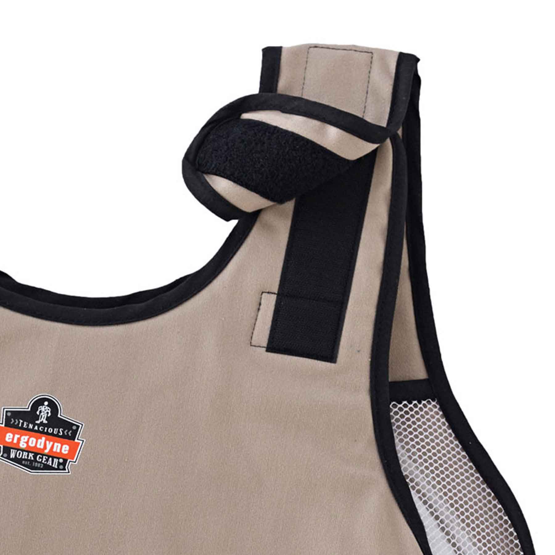 Ergodyne 12010 Chill-Its 6230 Phase Change Standard Cooling Vest with packs, Large/XL, Khaki - Moutools