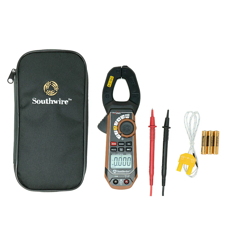 Southwire 21550T Clamp Meter with Built-In NCV Tester - Moutools