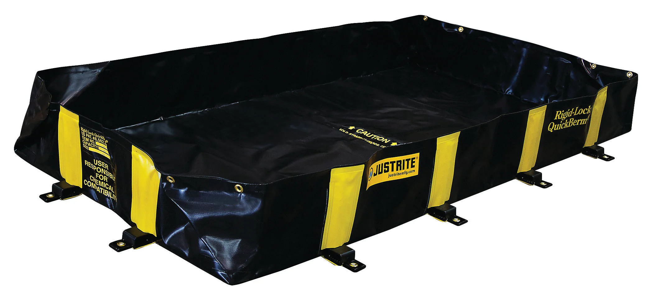 Justrite 28514 Rigid-Lock Quickberm 4' x 8', 235 Gal. - Moutools