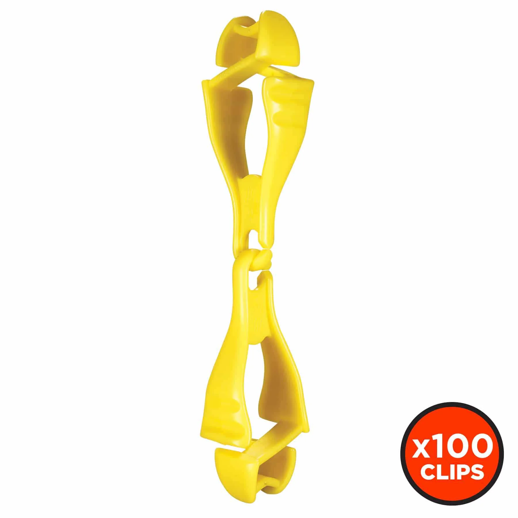 Ergodyne 19719-BULK 3400-BULK  Lime Glove Clip Holder - Dual Clips 100-Pack - Moutools