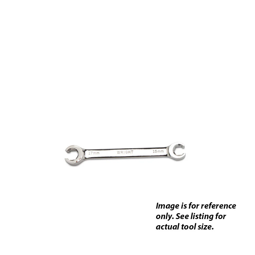 Wright Tool 16-11MM Flare Nut Wrench 6 Point Metric Satin - 9mm x 11mm - Moutools