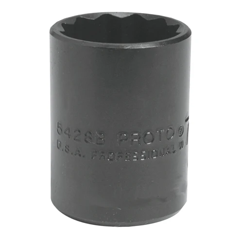 Proto J5438B 1/2 Drive 1-3/16 ProtoBlack™ 12-Point Standard Length Hand Socket - Moutools