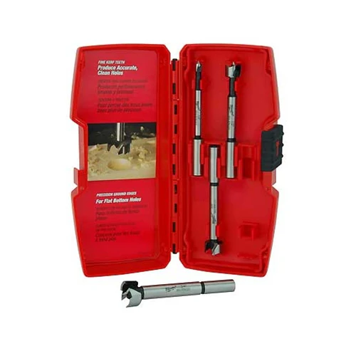 Milwaukee 48-14-0004 4 Piece Forstner Bit Set - Moutools