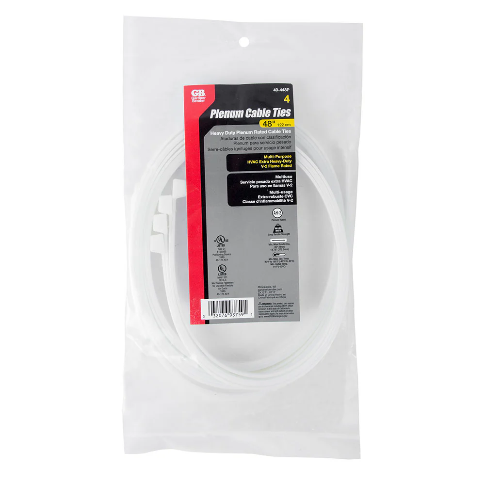 Gardner Bender  49-448P Cable tie Heavy Duty Plenum 48