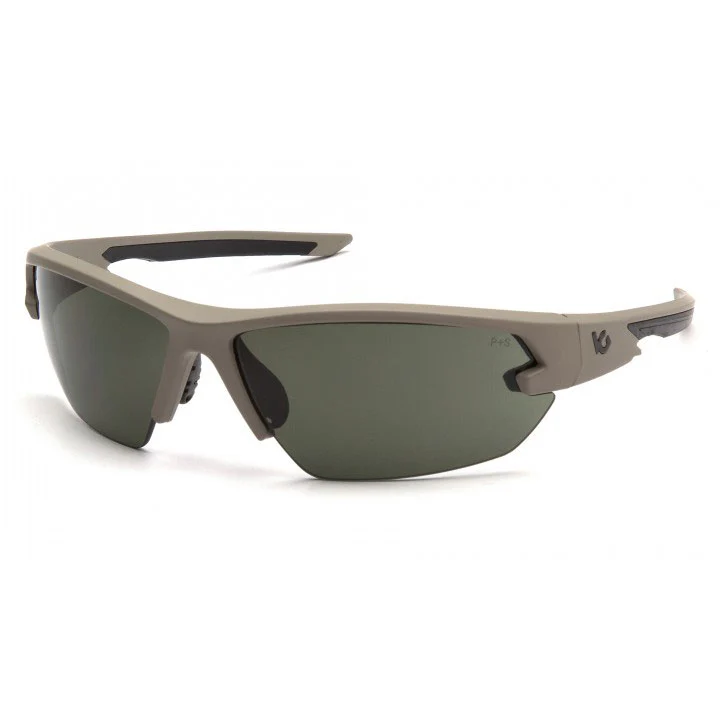 Pyramex VGST1422T Semtex 2.0 - Tan Frame/Forest Gray Anti-Fog Lens - Moutools