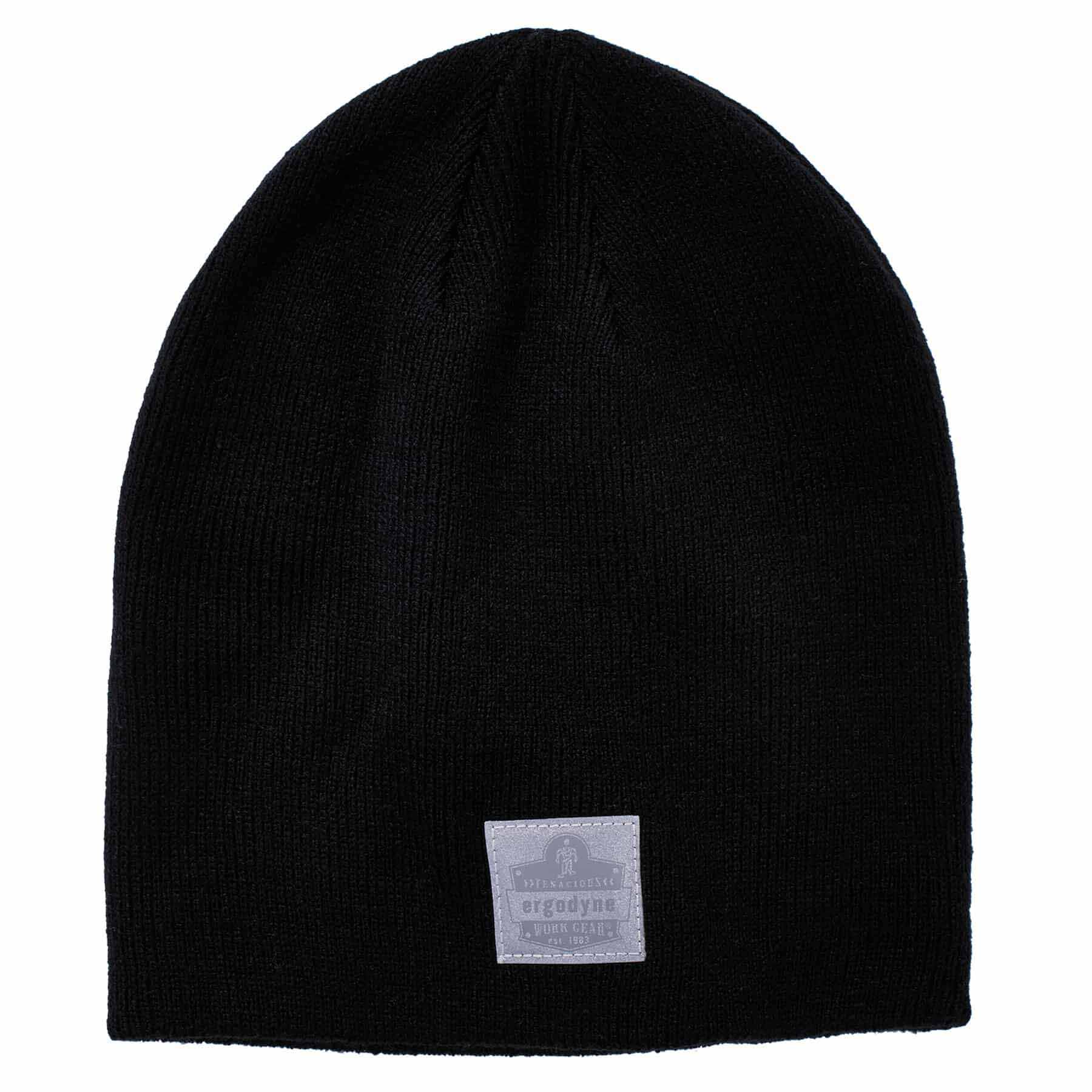 Ergodyne 16812 6812  Black Rib Knit Beanie - Moutools