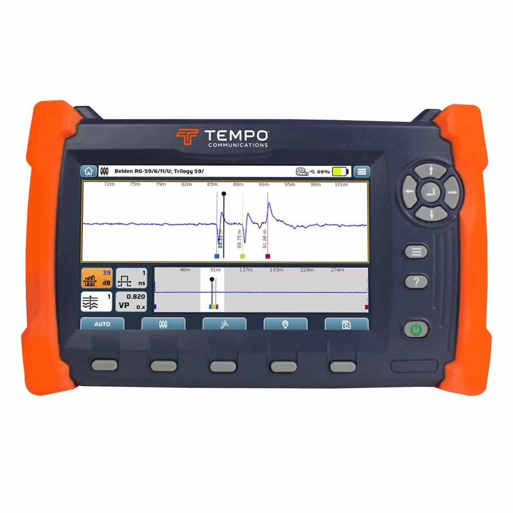 Tempo TV220E Time-Domain Reflectometer Cable Tester For CATV - Moutools