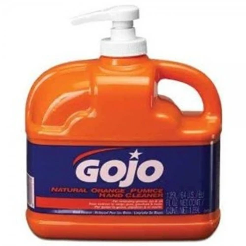 GoJo 0945 GOJO® NATURAL* ORANGE™ Smooth Hand Cleaner 1 Gallon with Pump Dispenser - Moutools