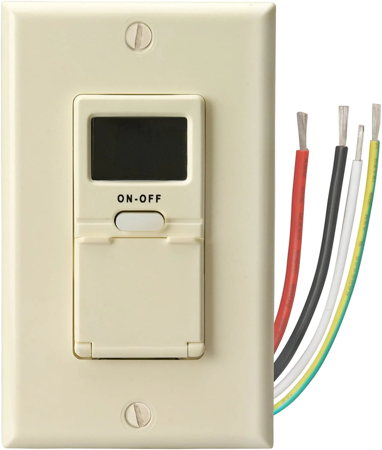 Woods 59028 59028WD In-Wall 7-Day Digital Timer, Light Almond - Moutools