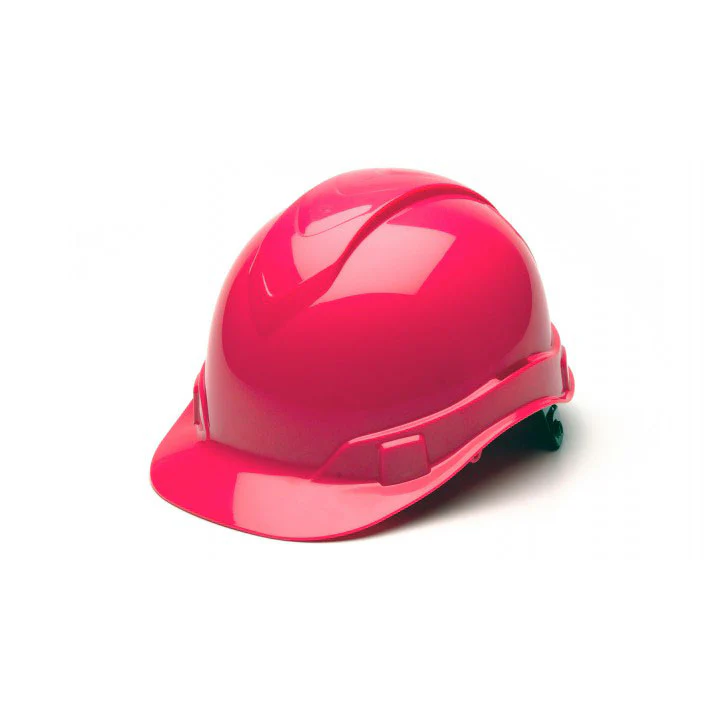 Pyramex HP44170 Ridgeline Cap Style Hard Hat, 4 Pt Ratchet Suspension Hi vis Pink - Moutools