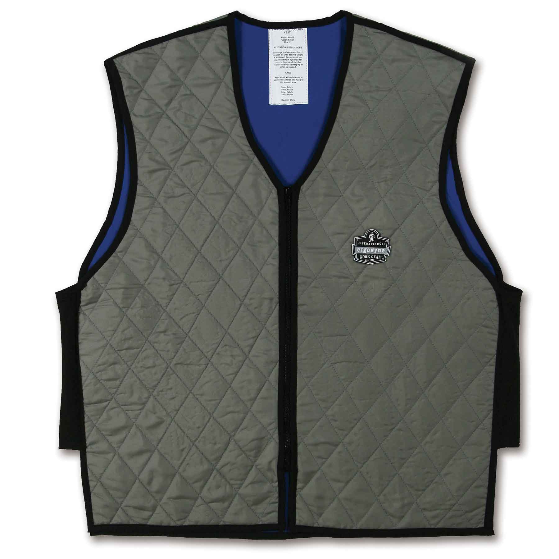 Ergodyne 12547 Chill-Its 6665 Evaporative Cooling Vest, 3XL, Gray - Moutools
