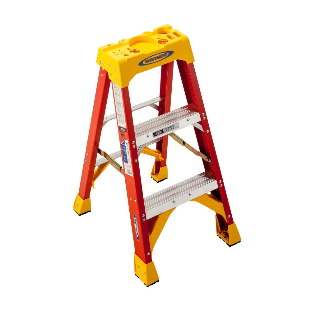Werner 6203 3ft Type IA Fiberglass Stepladder - Moutools