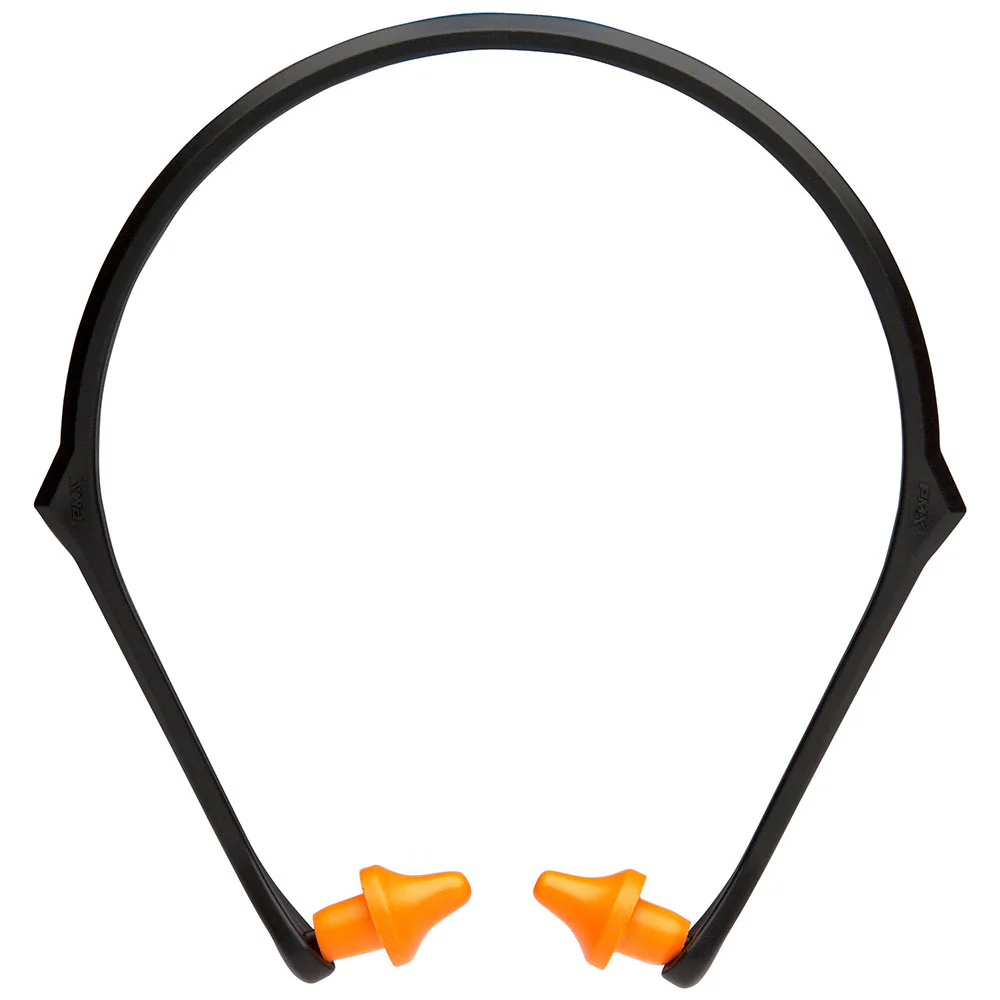 Pyramex BP3000 Conical Banded Earplugs, Disposable, NRR 22dB, 10 Pairs Per Box - Moutools