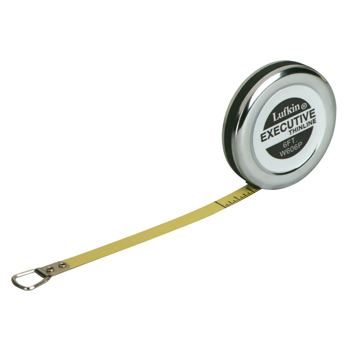 Crescent Lufkin W606PM 6mm x 2m Executive Diameter Yellow Clad A20 Blade Pocket Tape Measure - Moutools