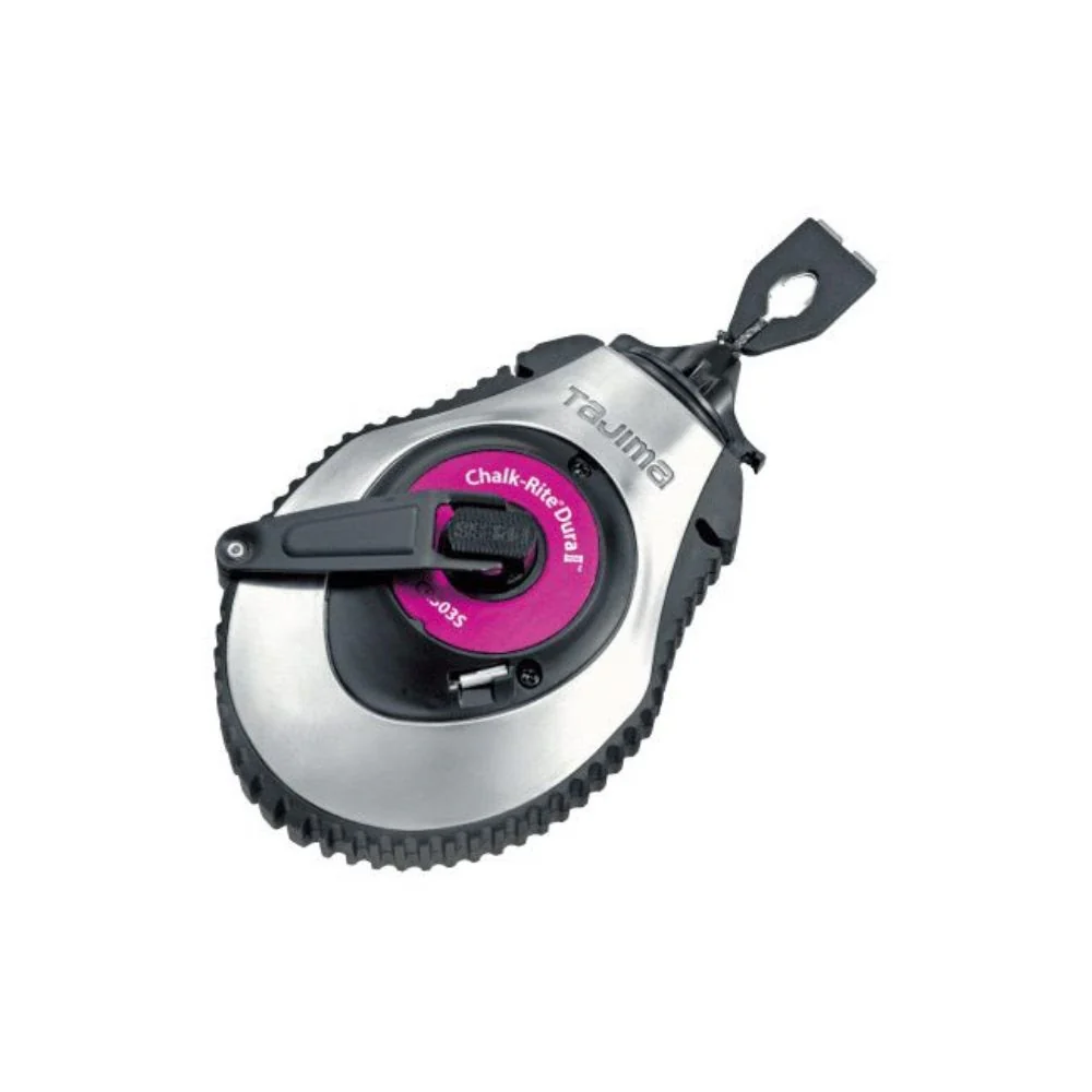 Tajima CR503S Chalk-Rite Dura ? Extra Heavy Duty Dura Chalk Box with 1.8 mm Snap Line x 100' - Moutools